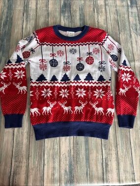 Kids Ugly Christmas Sweater Light Up (Sz: 10)